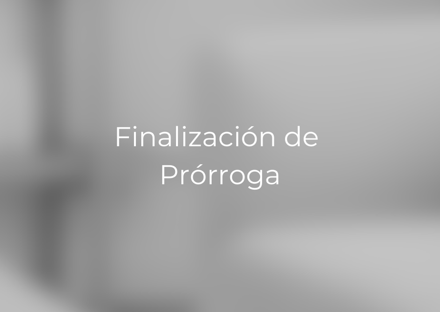 La finalización de la prórroga de contrato de alquiler en la vivienda